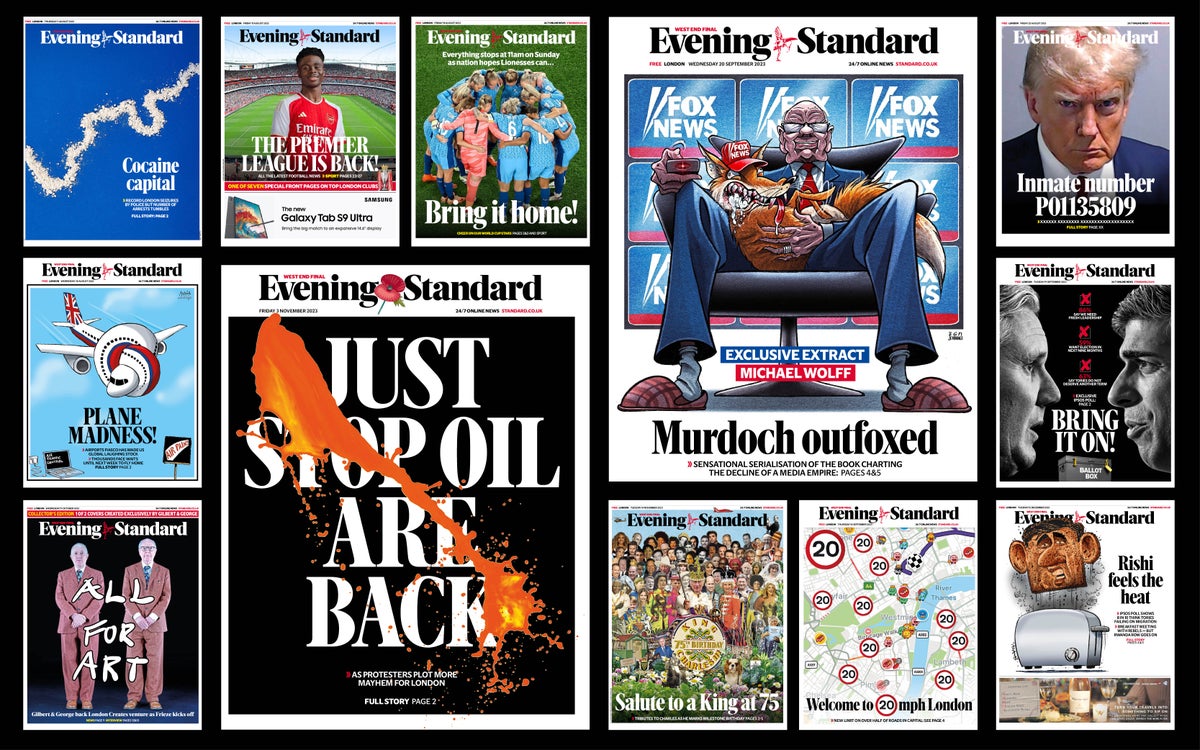 Evening Standard front covers tX61B6