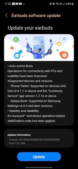 Samsung Galaxy Buds 2 Pro Update Galaxy Book Buds Auto Switch 249x540 bZ0Klv Pokemon Go Update