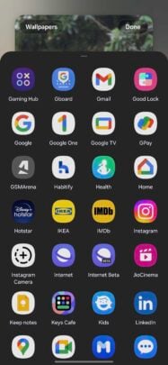 Samsung One UI 6.1 Lock Screen Shortcut Instagram Camera Option 187x405 Hr9Asv dash-cam